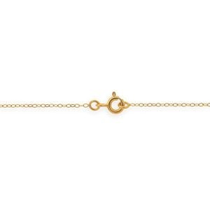 Collier Chaîne Or 375 Maille Forçat Miroir 1.2mm 45cm