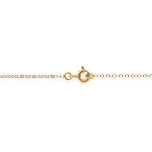 Collier Chaîne Or 375 Maille Forçat Miroir 1.2mm 45cm
