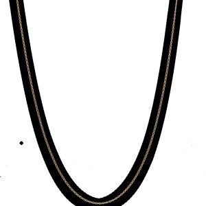 Collier Chaîne Or 375 Maille Cheval 0.8mm 45cm