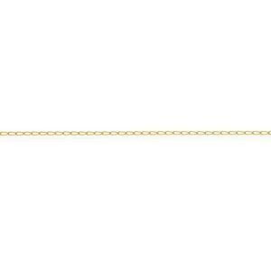 Collier Chaîne Or 375 Maille Cheval 0.8mm 45cm