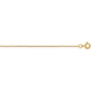 Collier Chaîne Or 375 Maille Cheval 0.8mm 50cm