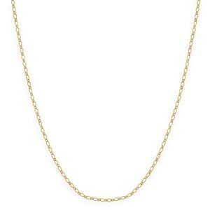 Collier Chaîne Or 375 Maille Cheval Alterné Diamanté 0.8mm 45cm