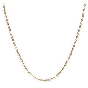 Collier Chaîne Or 375 Maille Cheval Alterné 1.3 Creux 2.3mm 45cm