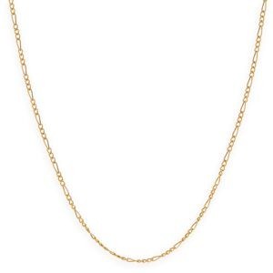 Collier Chaîne Or 375 Maille Cheval Alterné 1.3 Creux 2.3mm 50cm