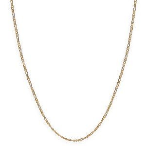 Collier Chaîne Or 375 Maille Cheval Alterné 1.3 Creux 2.3mm 60cm