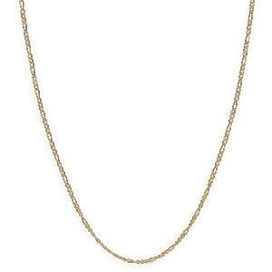 Collier Chaîne Or 375 Maille Cheval Alterné 1.3 Creux 2.3mm 60cm