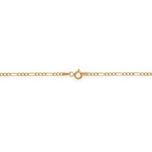 Collier Chaîne Or 375 Maille Cheval Alterné 1.3 Creux 2.3mm 60cm