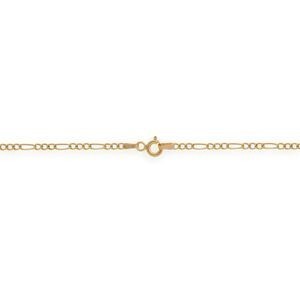 Collier Chaîne Or 375 Maille Cheval Alterné 1.3 Creux 2.3mm 60cm