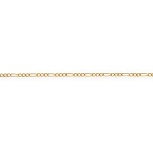 Collier Chaîne Or 375 Maille Cheval Alterné 1.3 Creux 2.4mm 60cm