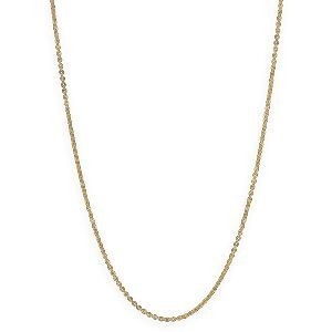 Collier Chaîne Or 375 Maille Forçat Miroir Creux 1.5mm 45cm