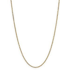 Collier Chaîne Or 375 Maille Forçat Miroir Creux 1.5mm 45cm