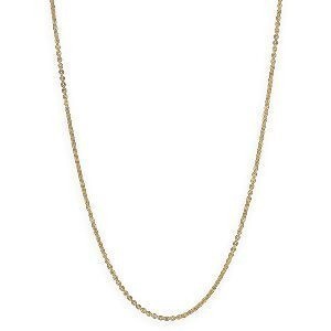 Collier Chaîne Or 375 Maille Forçat Miroir Creux 1.5mm 45cm