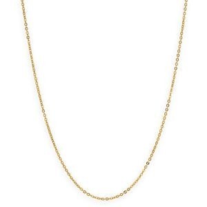 Collier Chaîne Or 375 Maille Forçat Miroir Creux 2mm 45cm