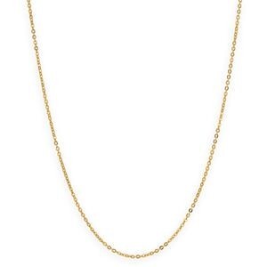 Collier Chaîne Or 375 Maille Forçat Miroir Creux 2mm 45cm