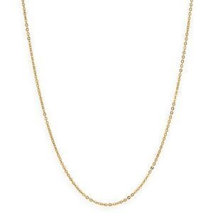 Collier Chaîne Or 375 Maille Forçat Miroir Creux 2mm 45cm