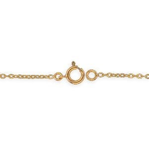 Collier Or 750 Chaîne Forçat 0.90mm Cœurs Diamantés 6.5mm 42  à 45cm