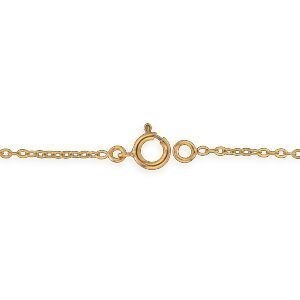 Collier Or 750 Chaîne Forçat 0.90mm Cœurs Diamantés 6.5mm 42  à 45cm