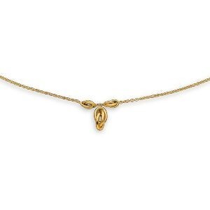 Collier Y Or 375 Nœuds Forçat Antillais 6  à 8mm 45cm
