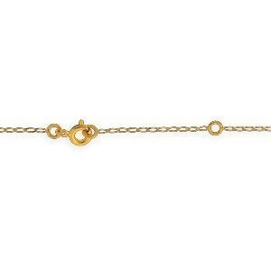 Collier Chaîne Or 375 Maille Cheval 1mm 45cm