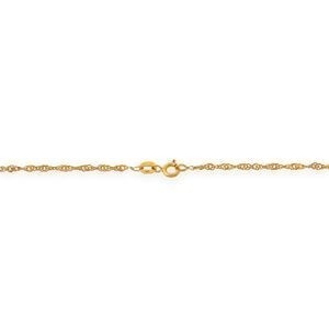 Collier Chaîne Or 375 Maille Singapour Creux 1.8mm 45cm