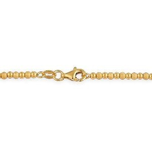 Collier Chute Or 375 Boules Lisses Sablées 45cm