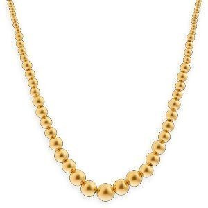 Collier Or 750 Chute Boules 2.5  à 9mm 45cm