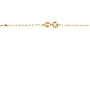 Collier Chapelet Or 750 Boules2mm Miraculeuse4.5*7.5mm Croix5.7*7.5mm 42  à 45cm