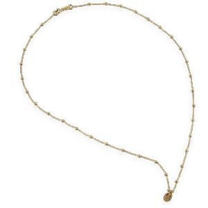Collier Chapelet Or 750 1mm Boules 2mm Miraculeuse 4.5*7.5mm 42cm