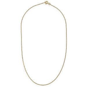 Collier Chaîne Plaqué Or Maille Forçat Limé 1.5mm 45cm