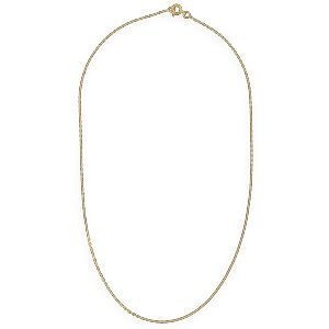 Collier Chaîne Plaqué Or Maille Forçat Limé 1.5mm 45cm