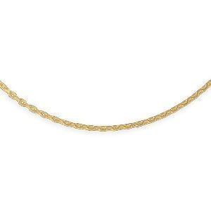 Collier Chaîne Plaqué Or Maille Forçat Limé 1.5mm 45cm