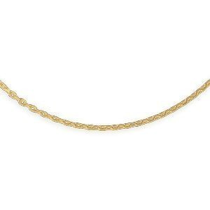 Collier Chaîne Plaqué Or Maille Forçat Limé 1.5mm 45cm