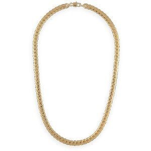 Collier Plaqué Or Maille Anglaise 5mm 45cm