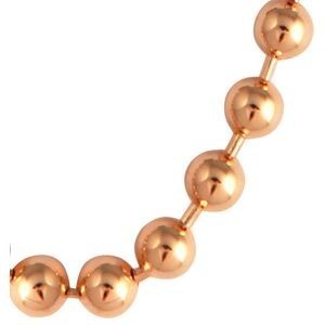 Collier Plaqué Or Boules 4mm 50cm