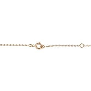 Collier Plaqué Or Zirconium 4mm 4 Griffes 38  à 42cm