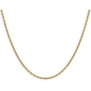 Collier Chaîne Plaqué Or Maille Forçat Limé 1.6mm 45cm