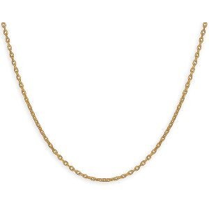 Collier Chaîne Plaqué Or Maille Forçat Limé 1.6mm 45cm