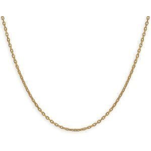 Collier Chaîne Plaqué Or Maille Forçat Limé 1.6mm 45cm