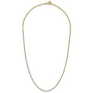 Collier Chaîne Plaqué Or Maille Forçat Limé 1.6mm 45cm