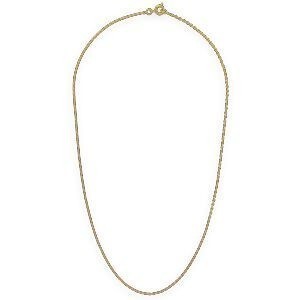 Collier Chaîne Plaqué Or Maille Forçat Limé 1.6mm 45cm
