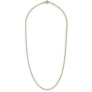 Collier Chaîne Plaqué Or Maille Forçat Limé 1.6mm 50cm