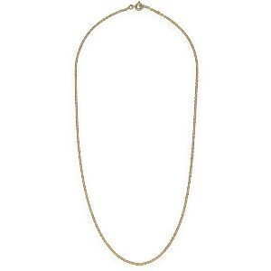 Collier Chaîne Plaqué Or Maille Forçat Limé 1.6mm 50cm