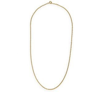 Collier Chaîne Plaqué Or Maille Forçat Limé 1.9mm 50cm