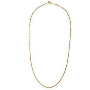 Collier Chaîne Plaqué Or Maille Forçat Limé 1.9mm 50cm