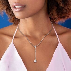 Collier Argent 925 Y Grain D'argent 4 Et 6mm Pendant 35mm Chaîne 1mm 43cm