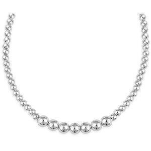 Collier Argent 925 Chute Boules 3  à 7mm 45cm