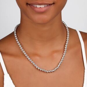 Collier Argent 925 Chute Boules 3  à 7mm 45cm