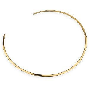 Collier Rigide Torque Plaqué Or 3mm
