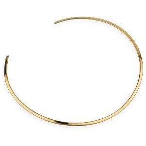 Collier Rigide Torque Plaqué Or 3mm