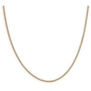 Collier Chaîne Plaqué Or Maille Gourmette 1.6mm 40cm